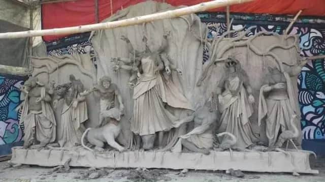 পঞ্চগড়ে রাতের আঁধারে দুর্গাপূজার প্রতিমা ভাঙচুর
