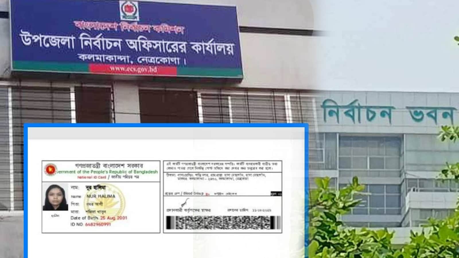 কলমাকান্দা নির্বাচন অফিসে দুই রোহিঙ্গার এনআইডি তৈরির অভিযোগ