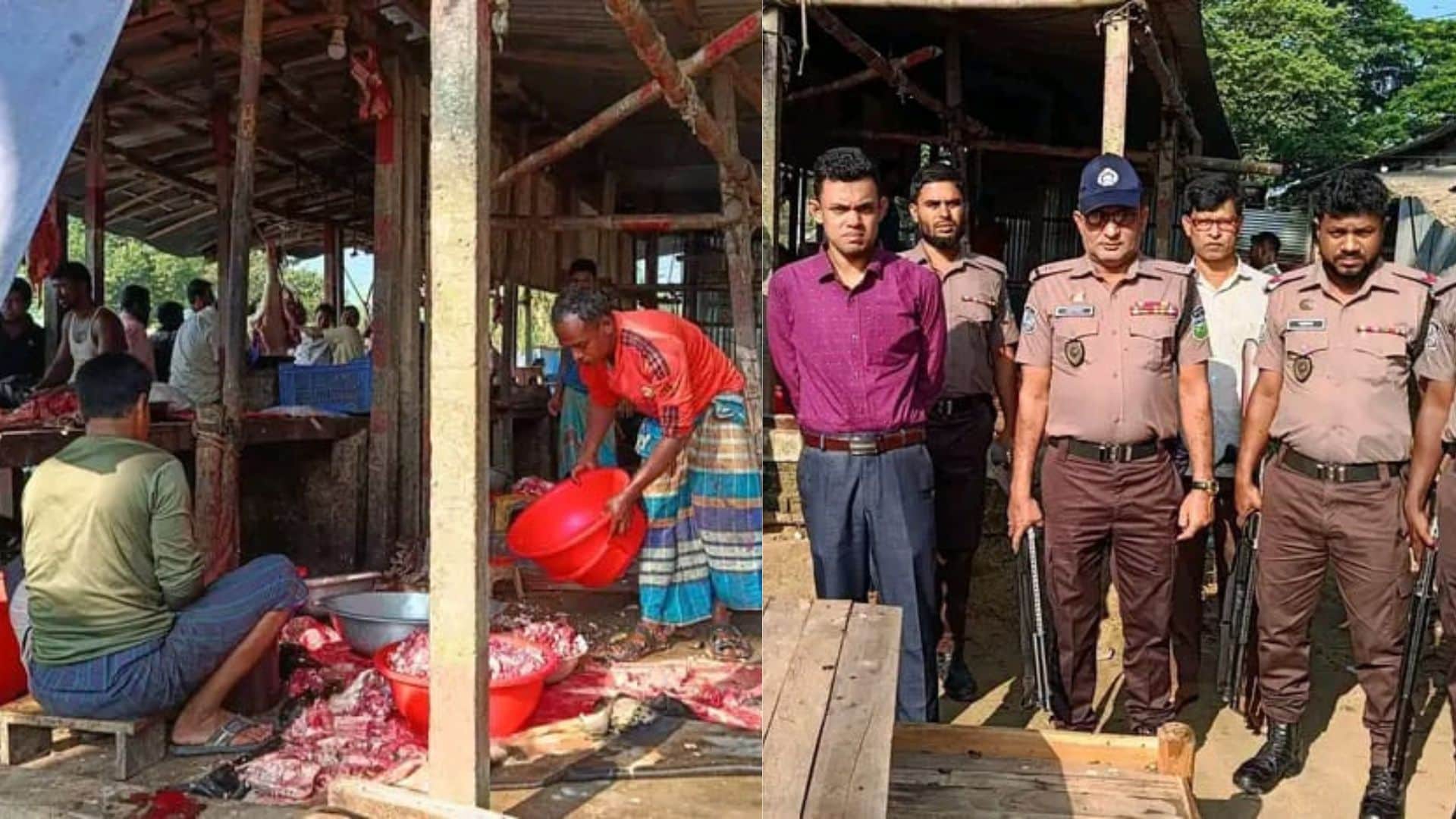 নালিতাবাড়ীতে মাংসের তিন দোকানকে ১৫ হাজার টাকা জরি*মানা