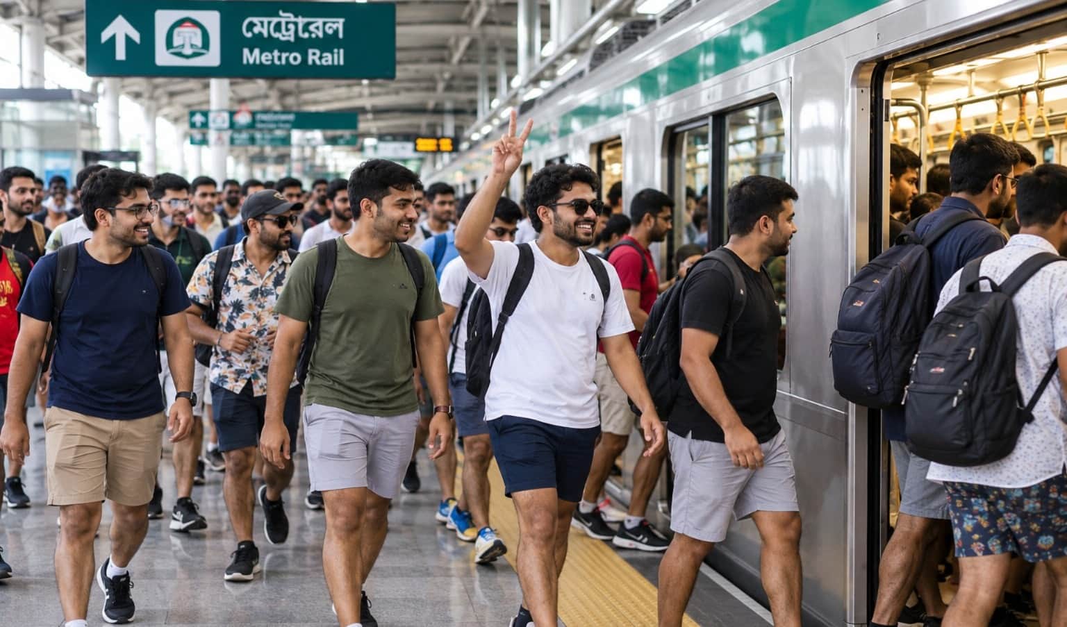 হাফ প্যান্ট পরে মেট্রোরেলে যাওয়ার কর্মসূচি, কারণ কী?