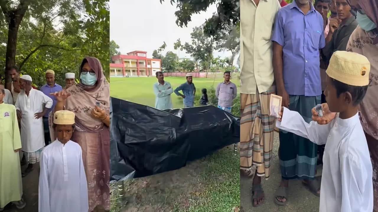 দাফনের আগে বাবার ঋণ শোধ, মরদেহ সামনে রেখে কাঁদতে কাঁদতে ক্ষমা চাইল শিশুরা