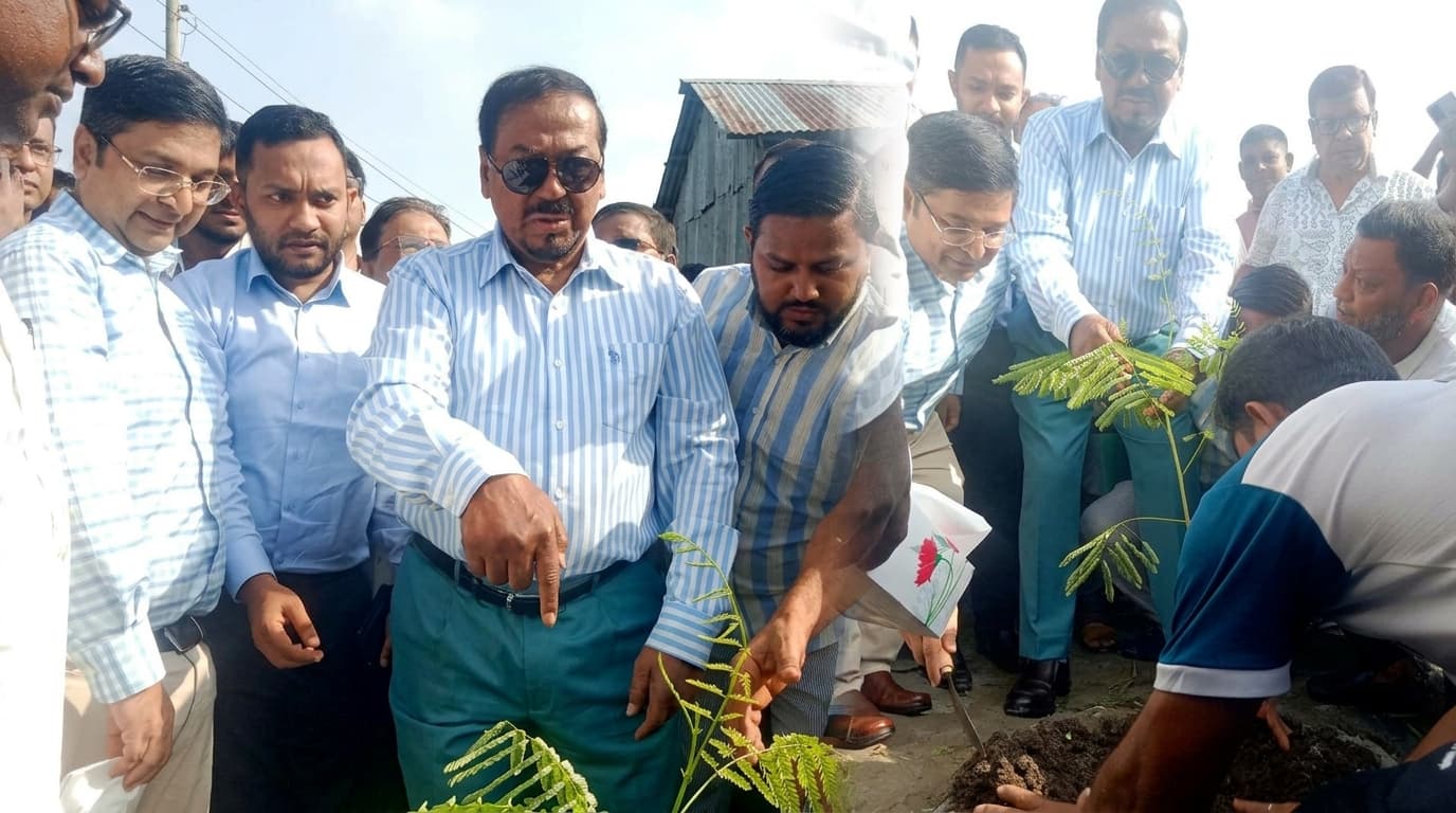 ভোলা-চরফ্যাশন মহাসড়কের দুই পাশে ৭০ কিলোমিটার বৃক্ষরোপণ কর্মসূচি উদ্বোধন করলেন স্পিকার