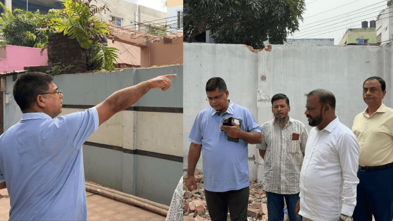 ব্রাহ্মণবাড়িয়ায় জেলা পরিষদের ২.২০ শতক জায়গা উদ্ধারে অভিযান