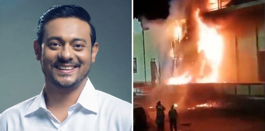 এনসিপির নাসীরুদ্দীন পাটওয়ারীর বাড়িতে আগুন
