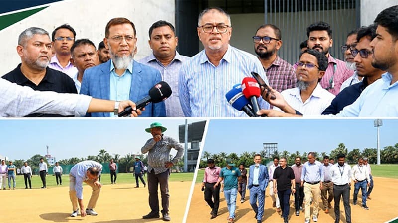 আনভীর ক্রিকেট স্টেডিয়াম দেখে সন্তুষ্ট বিসিবির প্রতিনিধি দল