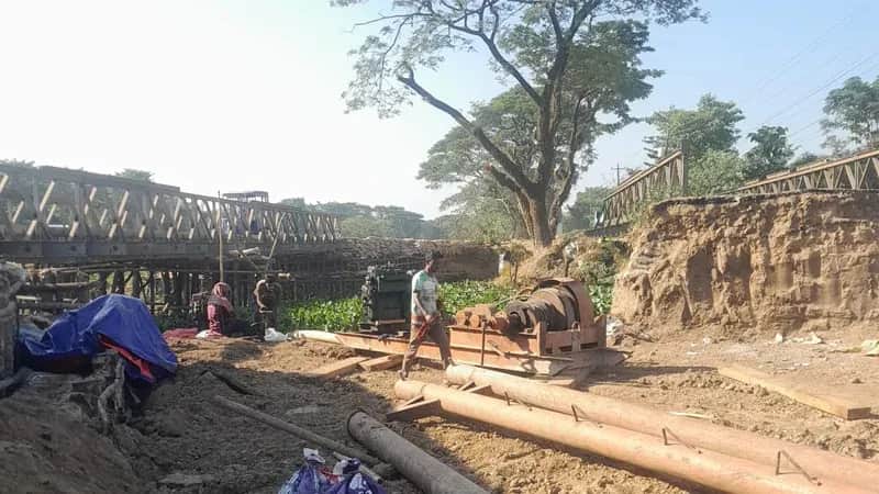 সুনামগঞ্জে ব্রিজের কাজ বন্ধ ও কোটি টাকা চাঁদা দাবির অভিযোগ এমপির বিরুদ্ধে