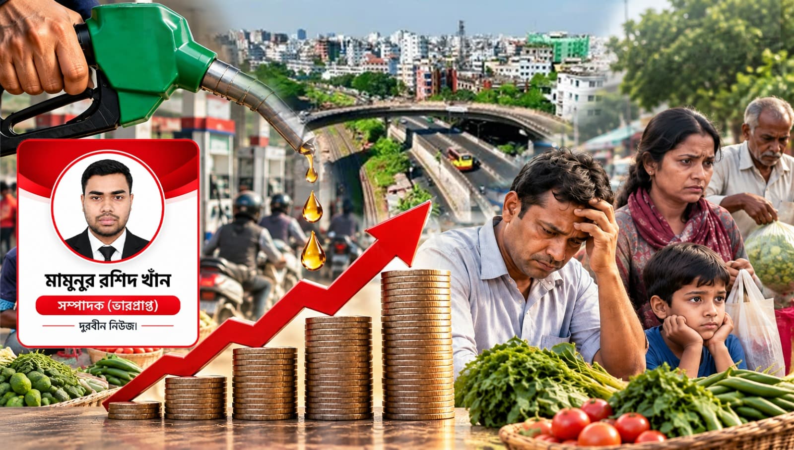 তেলের দাম বাড়ে, চাপটা পড়ে সাধারণ মানুষের ঘাড়ে