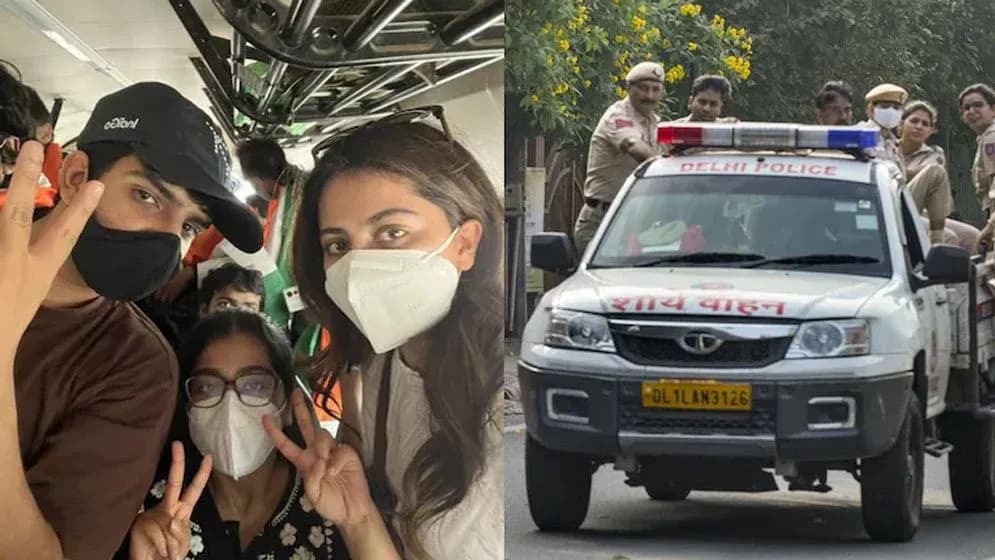পার্কে বসে থাকতেই আটক বিজেপি নেতার মেয়ে, দিল্লিতে ব্যাপক ধরপাকড়